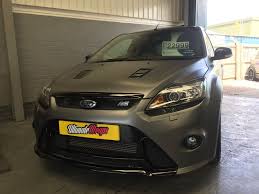 matte metallic grey ford focus rs vinyl wrapped by ultimate wraps vinyl wrap vinyl wrap car vinyl