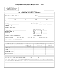Simply stated, an application for employment is a document that the employers use to scan the information on forms that applicants submit. Sample Employment Application Form Templates At Allbusinesstemplates Com