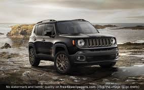 Jeep Renegade 75th Anniversary Model Hd Wallpaper Jeep Renegade Jeep Renegade Black Jeep Cars