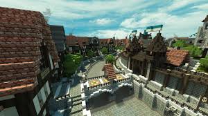 Great Medieval Town Of Ferrodwynn With Video Minecraft Project Minecraft Projects Minecraft Mansion Minecraft
