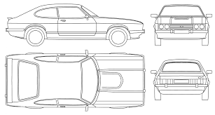 Download Free 1977 Ford Capri Mk Iii Coupe Blueprints Outlines Helps 3d Artists 3d Modellers Designers And Design Studios To Find Ford Capri Blueprints Ford