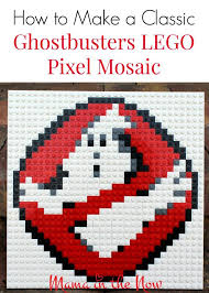 How To Make A Classic Ghostbusters Lego Mosaic Pixel Art Lego Mosaic Lego Art Project Pixel Art
