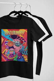 You can return this item for any reason: Bad Bunny Cartoon Illustration T Shirt Newgraphictees Com Bad Bunny Cartoon Illustration T Shirt
