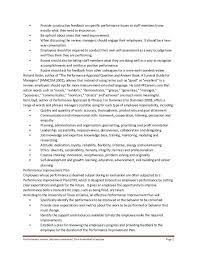 Employee Review Phrases Examples Self Assessment Employee Appraisal