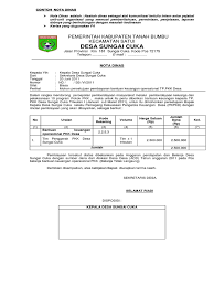 Bagian pertama menjelaskan identitas organisasi atau. Format Nota Dinas