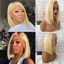 Shop our online store for real human hair wigs in your favorite hairstyles. Amazon Com 613 Blonde Lace Front Wigs 100 Human Hair Wigs Bob For Summer Brazilian Virgin Hair With Baby Hair Pre Plucked 150 Density 10inch 613 Beauty