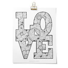 To print the coloring page: Lettering Coloring Pages 6 Beautiful Free Pages To Relax And Color