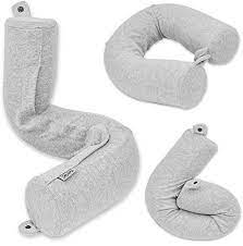 Twist Memory Foam Travel Pillow For Neck Chin Lumbar And Leg Support For Traveling On Airplane Bus Train Or At Home Best For Side Stomach And Back Slee Neck