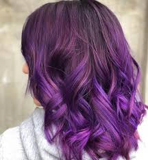 Highlights are applied in such a way that makes your dark locks look authentically kissed by the sun. How To Dye Your Dark Hair Purple Without Bleaching It