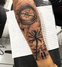 It spans all the way up the arm and then some. 30 Palm Tree Tattoo Ideas Palm Tree Tattoo Beach Tattoo Palm Tattoos