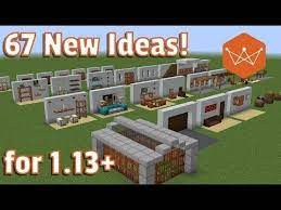 Such a design makes use of the empty wall space from the bottom to the top. Minecraft Tutorial 67 Deko Plan Ideen Fur Jedes 1 13 Fallturen Ware Minecraft Tutorial Minecraft Houses Minecraft Furniture