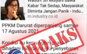 Atau dimajukan rekrutmennya di 2022, atau tetap sesuai periode yang berpotensi mengganggu pelaksanaan tahapan pemilu? luqman pun menjelaskan bahwa tim kerja bersama akan melanjutkan rapat pada hari jumat. Cek Fakta Ppkm Darurat Diperpanjang Hingga 17 Agustus 2021 Kabar24 Bisnis Com