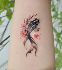 Koi fish tattoo designhand drawn koi stock vector royalty free. 4 604 Likes 15 Comments Studiobysol Manda Tattooer Manda On Instagram ë²šê½ƒê³¼ ìž‰ì–´ Swimming Koi Fish With Cherry In 2020 Tattoos Cherry Tattoos Koi Tattoo Design