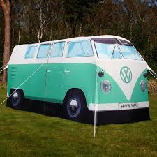 Vw Bus Camping Zelt I Would So Want This If I Was A Camper Almost Like Staying In The Real Thing Almost Vw Bus Camping Vw Bus Camping