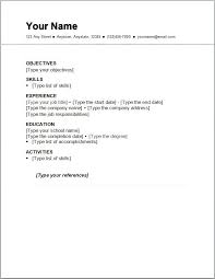 Resume Examples Easy Examples Resume Resumeexamples Resume Outline Basic Resume Job Resume Examples