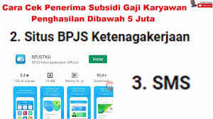 Cirebon, provinsi jawa barat, indonesia. Cara Cek Nama Penerima Subsidi Gaji Blt Karyawan Swasta Gaji Dibawah 5 Jt Di Bpjs Ketenagakerjaan Youtube