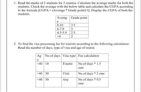 See the step by step how to calculate your academic cgpa for a full academic session or gpa for a semester with practical illustrations, definitions of some cgpa terms, gpa,tnu, ctnu, ctgp, gp, grade system, credit units, syntaxes or formulas for the cgpa system in excel, latest recommended ms excel textbook kindle and paperback formats, you can use microsoft excel to calculate your cumulative. 1 Read The Marks Of 3 Students For 3 Courses Chegg Com