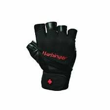 Harbinger 140 Pro Wristwrap Weight Lifting Gloves Large