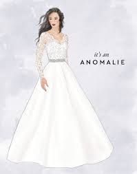 Anomalie solves all pain points for a bride's shopping experience by offering them true customization with inclusive sizing. It S An Anomalie Custom Wedding Dress Sketch For One Of Our Anomalie Brides Wedding Dress Sketches Fashion Drawing Dresses Custom Wedding Dress Sketch