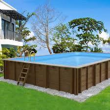 Piscine Bois En Kit Rectangle Bali 6 00 X 4 19 X 1 31 M Piscine Bois Amenagement Piscine Piscine