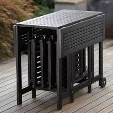 Square Eucalyptus Patio Folding Table Black Merry Products In 2020 Patio Dining Table Outdoor Folding Chairs Outdoor Folding Table