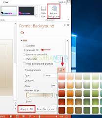 Untuk memberikan background pada presentasi microsoft powerpoint 2007 dapat dilakukan melalui fitur. Anda Dapat Memberikan Background Pada Presentasi Ms Powerpoint Melalui Fitur Cara Golden
