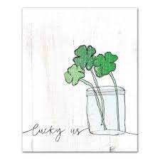 What are some popular features for wall decals? Lucky Us Canvas Wall Art Michaels