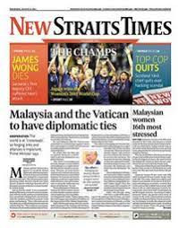 The new straits times is printed by the new straits times press, which also produced the english language afternoon newspaper, the malay mail, until jan. New Straits Times The Mediavantage