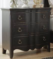To figure overall height add base height to case height: Chesapeake Antique Black 3 Drawer Bachelors Chest 1stopbedrooms