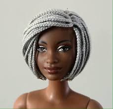 Black Barbie Styling Head Natural Hair Barbie In Braids Natural Hair Doll Barbie Hair