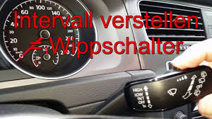 Bedienung Scheibenwischer Beim Golf 7 Youtube
