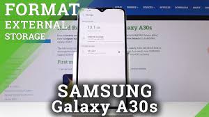 How To Format Sd Card In Samsung Galaxy A30s Erase Memory Card Youtube