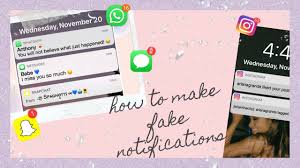 How To Make Fake Notifications For Imessage Whatsapp Snapchat And Instagram For Ios And Android Youtube