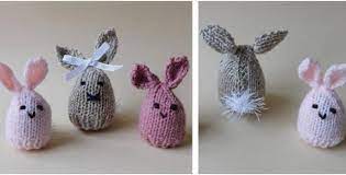 Crochet tutorial for a bunny cadbury creme egg cover. Fun Knitted Easter Bunny Egg Cosy Free Knitting Pattern