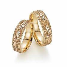 Floral Engagement Ring Bands Unique Gold Wedding Rings Engagement Rings Couple Couple Wedding Rings