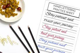 And anytime you work with a dip pen, you're getting in quality practice! The Best 11 Hand Lettering Practice Sheets For Free Awesome Alice
