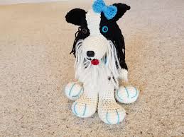 Crochet Border Collie Dog Helenmay Crochet