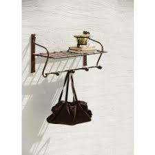 Etagere Murale De Jardin Haute Resistance Avec Porte Manteaux De La Collection Tesselles Meuble Fer Forge Mobilier De Salon Meuble Fer