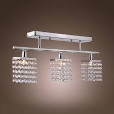 A wide variety of rectangular light fixture options are available to you, such as lighting solutions service, material. Clear Crystal Rectangle Semi Flush Mount Lighting 3 Light Contemporary Style Ceiling Light For Kitchen Beautifulhalo Com