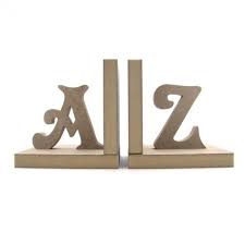 A Z Bookends A Variety Of Bookends Available Craft Shapes And Letters Bookends Wooden Bookends Crafts