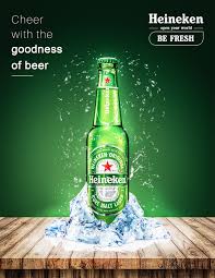 Taste the story of the world's most famous beer. Heineken Beer Poster Design On Behance