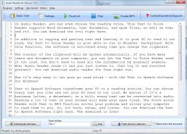Listen to the app reading aloud or read on screen web pages, news articles, long emails, txt, pdf, doc, docx, rtf, openoffice documens, epub, mobi, prc, azw and fb2 ebooks and more. New Text To Speech Software For Pc Can Contribute A Lot To Your Well Being