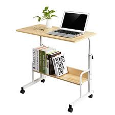 Work the way you want with seville classics® mobile laptop computer desk cart. Buy Gajoo Mobile Side Table Mobile Laptop Desk Cart 31 49 Inches Tray Table Adjustable Sofa Side Bed Table Portable Desk With Wheels Student Laptop Desk Oak Hellip Online In Poland B08twbfz8n