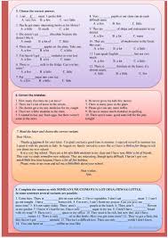 Much Many A Little A Few A Lot Of Some Any Much Many A Lot Of A Few A Little English Esl Worksheets Teaching English Grammar English Teaching Materials Esl Teaching Resources