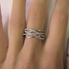 Criss Cross Diamond Wedding Band 14k White Gold Or 14k Yellow Gold Round Yellow Gold Round Diamond Ring Diamond Wedding Bands Antique Engagement Rings Vintage