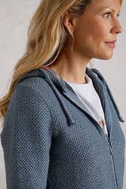 Chicoa Full Zip Hooded Classic Eco Macaroni Denim