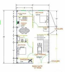 Small house plan 1000 sq ft 2 bedroom with american kitchen 2019 you. 25 40 House Plan 4 Marla House Map 25 40 House Plan House Map House Plans
