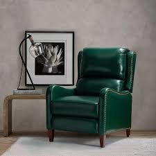 red barrel studio bipasha manual recliner reviews wayfair leather recliner living room green recliner