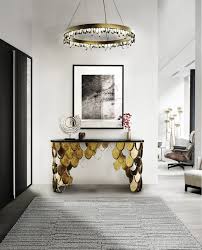 Dark walnut standard rectangle wood console table with storage made from solid pine wood, the console table made from solid pine wood, the console table is perfect for showing off your photos and decor. Living Room Decorating Ideas Modern Console Tables To Have