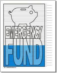 Emergency Fund Debt Free Charts Savings Chart Debt Free